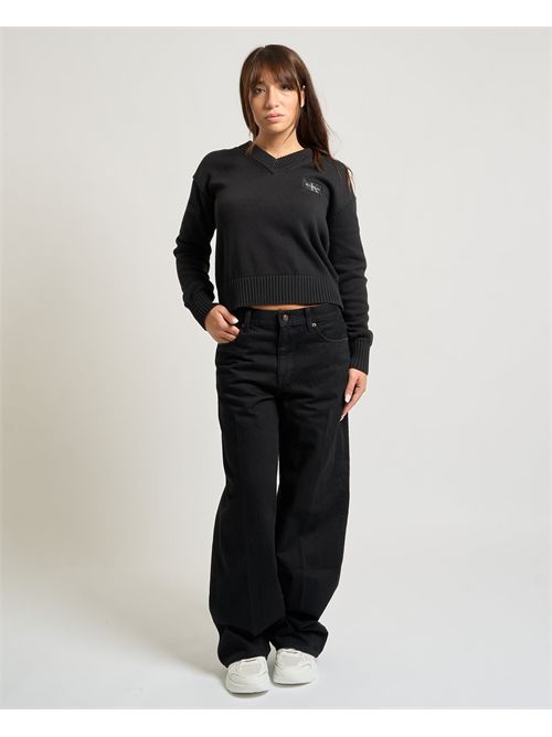 Baggy Jeans low rise Calvin Klein donna CALVIN KLEIN | LV047D713GTWM